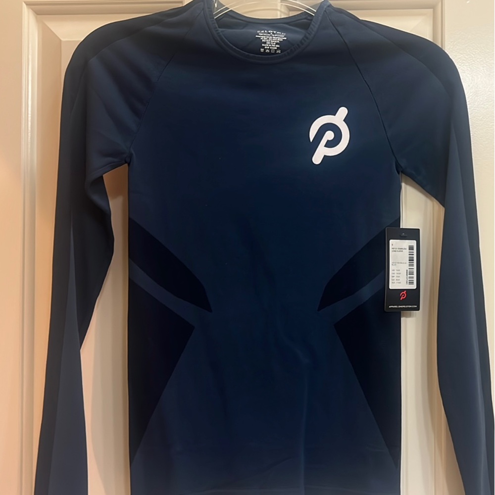 Peloton Ladies Seamless Performance Long Sleeve Blue- Small NWT